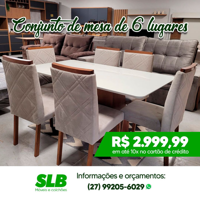 Conjunto de Mesa de 6 Lugares