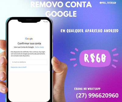 REMOVO CONTA GOOGLE